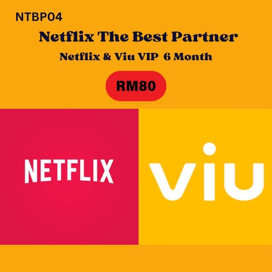 Netflix & Viu VIP  6 bulan