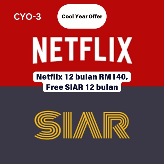 Netflix & SIAR TV (1 YEAR)