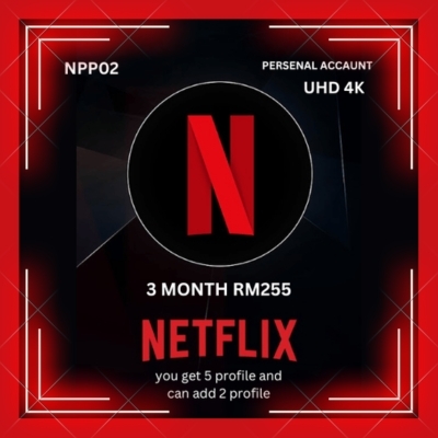 Netflix 4k Persenal, 3 Bulan