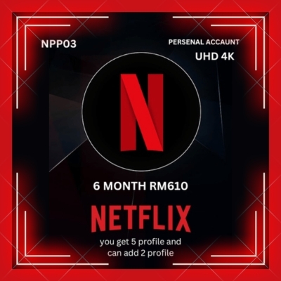Netflix 4k Persenal, 6 Bulan