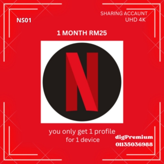 Netflix 4k  1 bulan